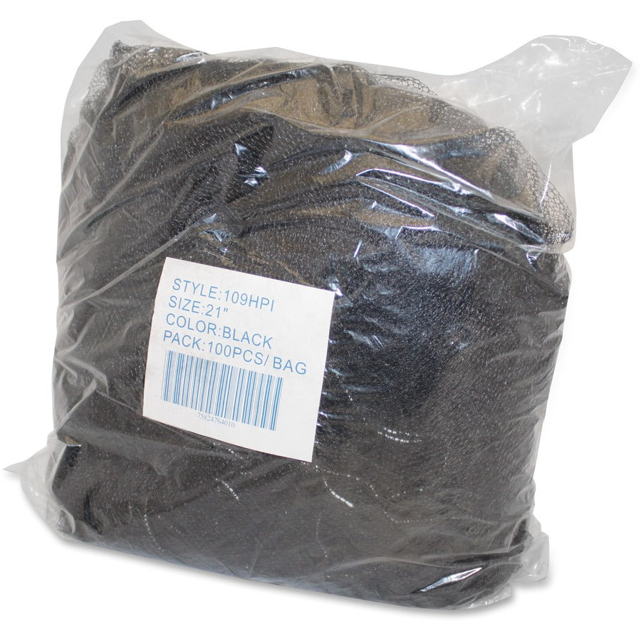 Genuine Joe Black Nylon Hair Net - Right