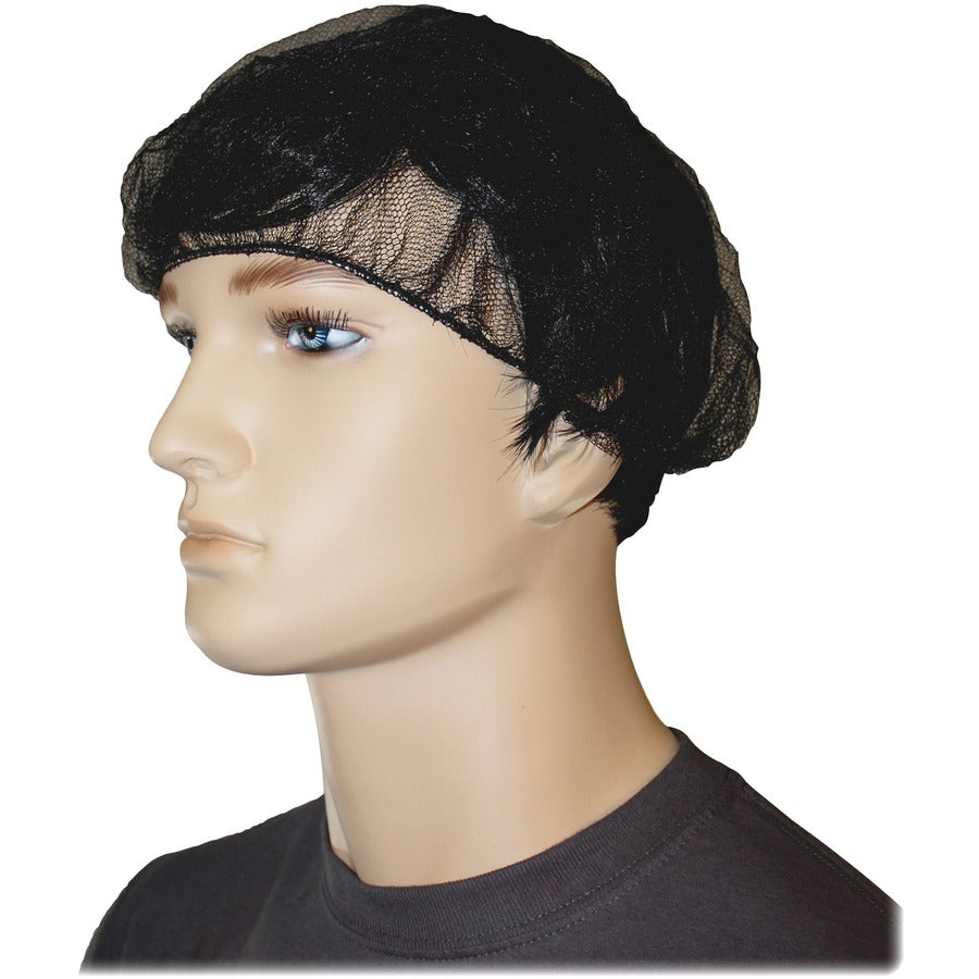 Genuine Joe Black Nylon Hair Net - Alternate-Image1