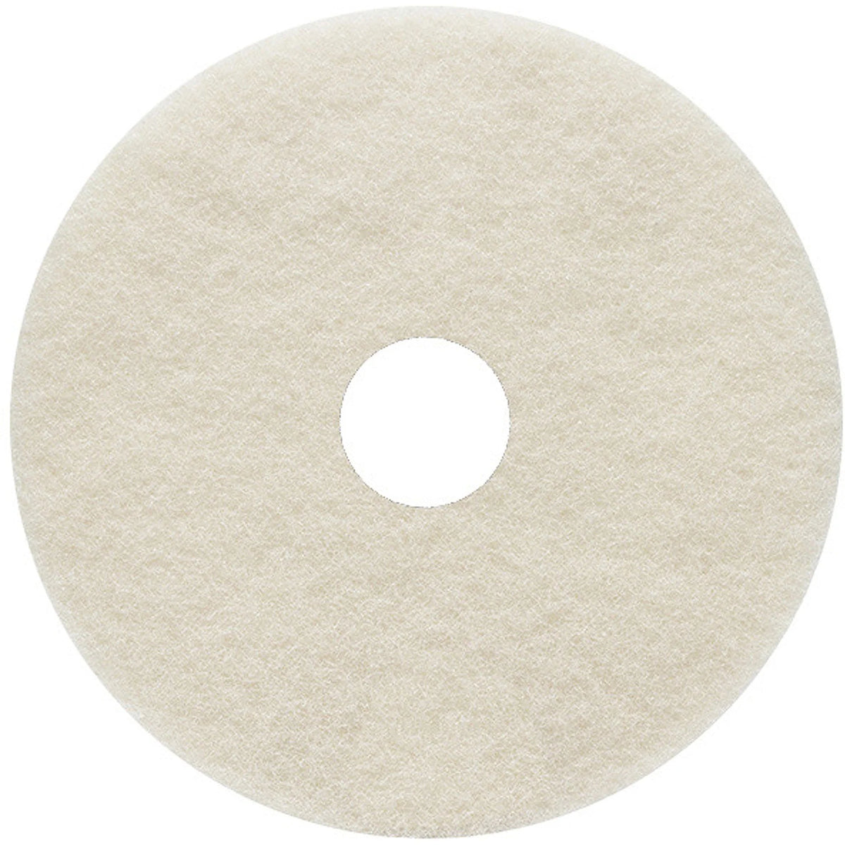 Genuine Joe Burnish Floor Pad 17’’ Diameter Beige 5 / Carton Round Burnishing Fiber (GJO18400) - Machines & Accessories