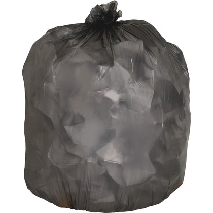 Genuine Joe Can Liners: 33 gal 39’’x33’’ 0.45 mil - Black 250/Carton - Trash Bags & Liners