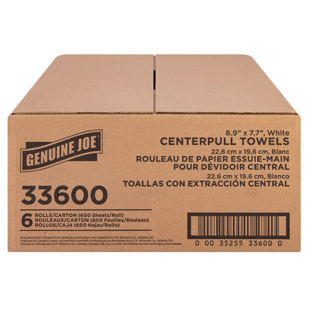 Genuine Joe Centerpull Towel Rolls - Left
