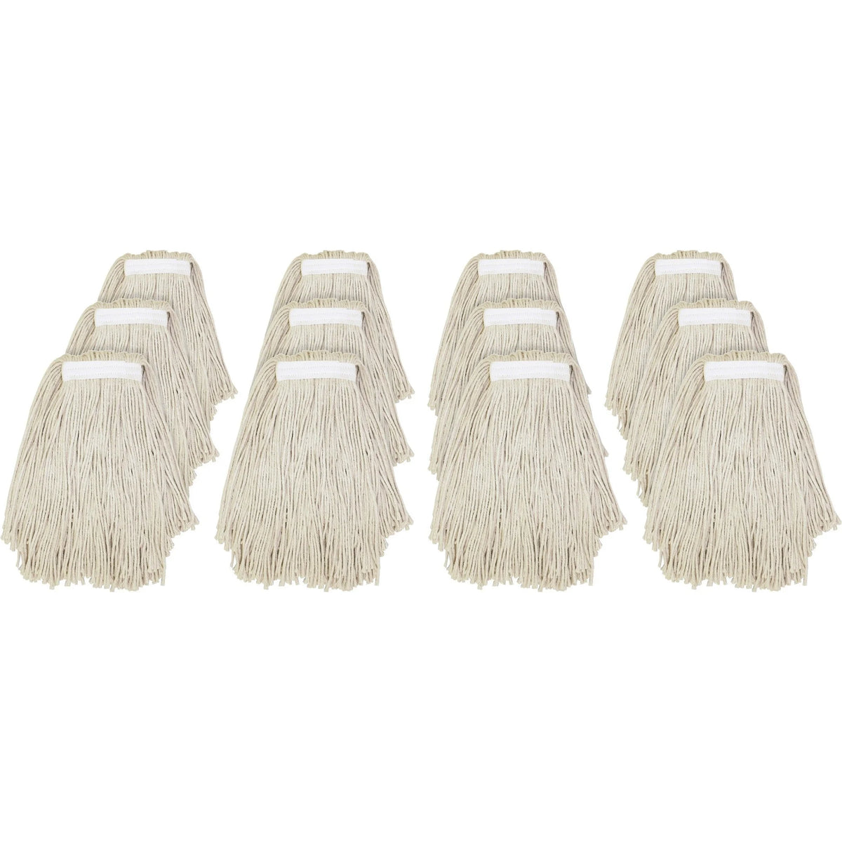 Genuine Joe Clamp-style Cotton Mophead - 12/ Carton - Mops & Refills