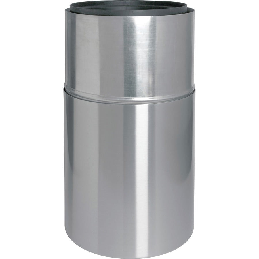 Genuine Joe Classic Cylinder 2-Piece Waste Receptacle - Bottom