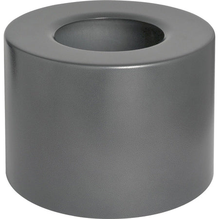 Genuine Joe Classic Cylinder Gray Waste Receptacle - Top