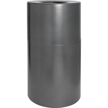 Genuine Joe Classic Cylinder Gray Waste Receptacle - 2000