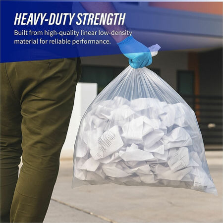 Genuine Joe Clear Trash Can Liners - Alternate-Image1