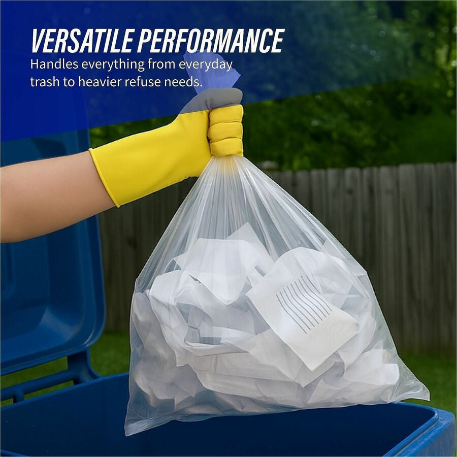 Genuine Joe Clear Trash Can Liners - Alternate-Image2