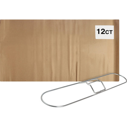 Genuine Joe Clip-On 24’’ Dust Mop Frame: Swivel Rust-Resistant Stainless Steel - Frames