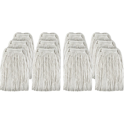 Genuine Joe Cotton Blend Mop Refill - 12/ Carton - Mops & Refills
