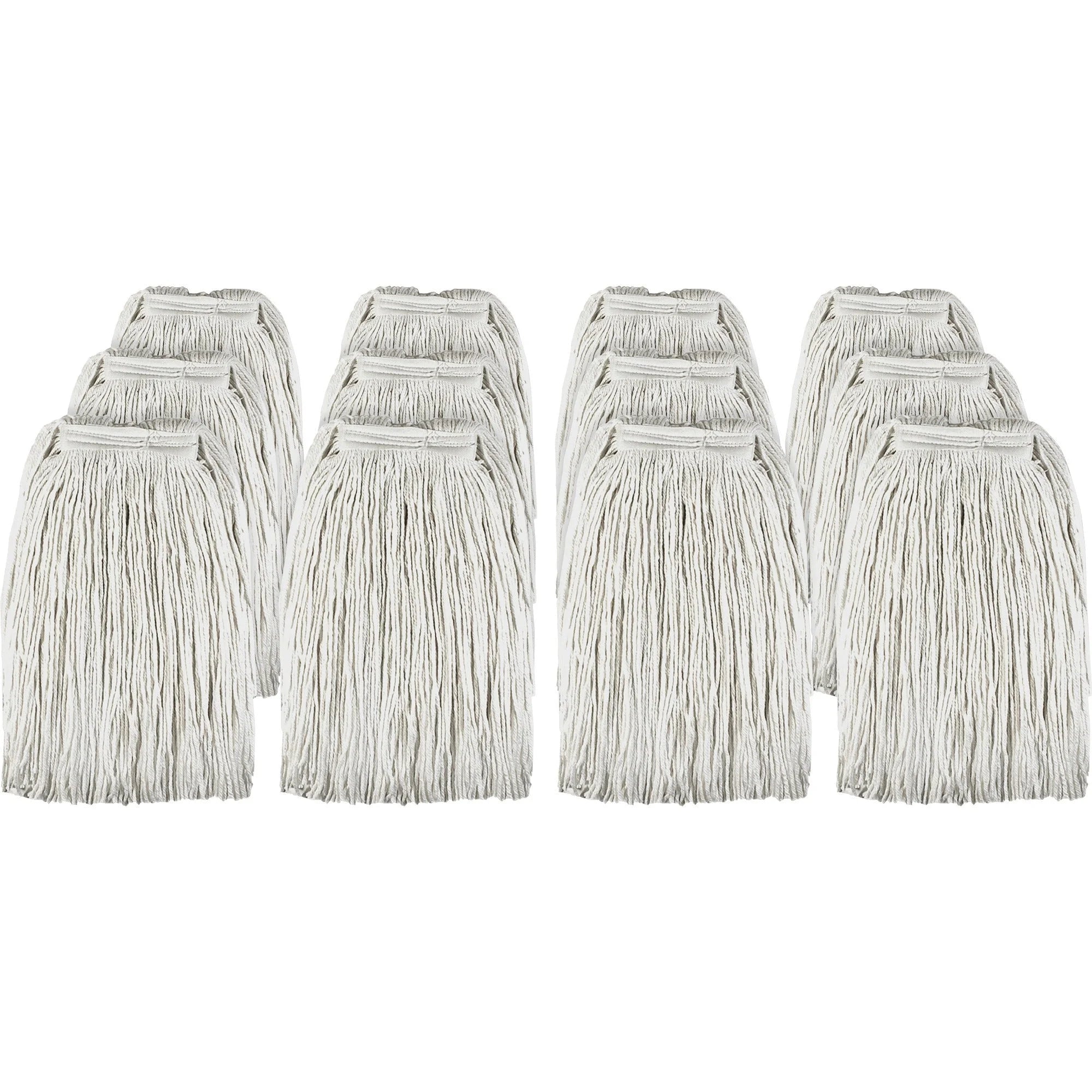 Genuine Joe Cotton Blend Mop Refill - 12/ Carton - Mops & Refills