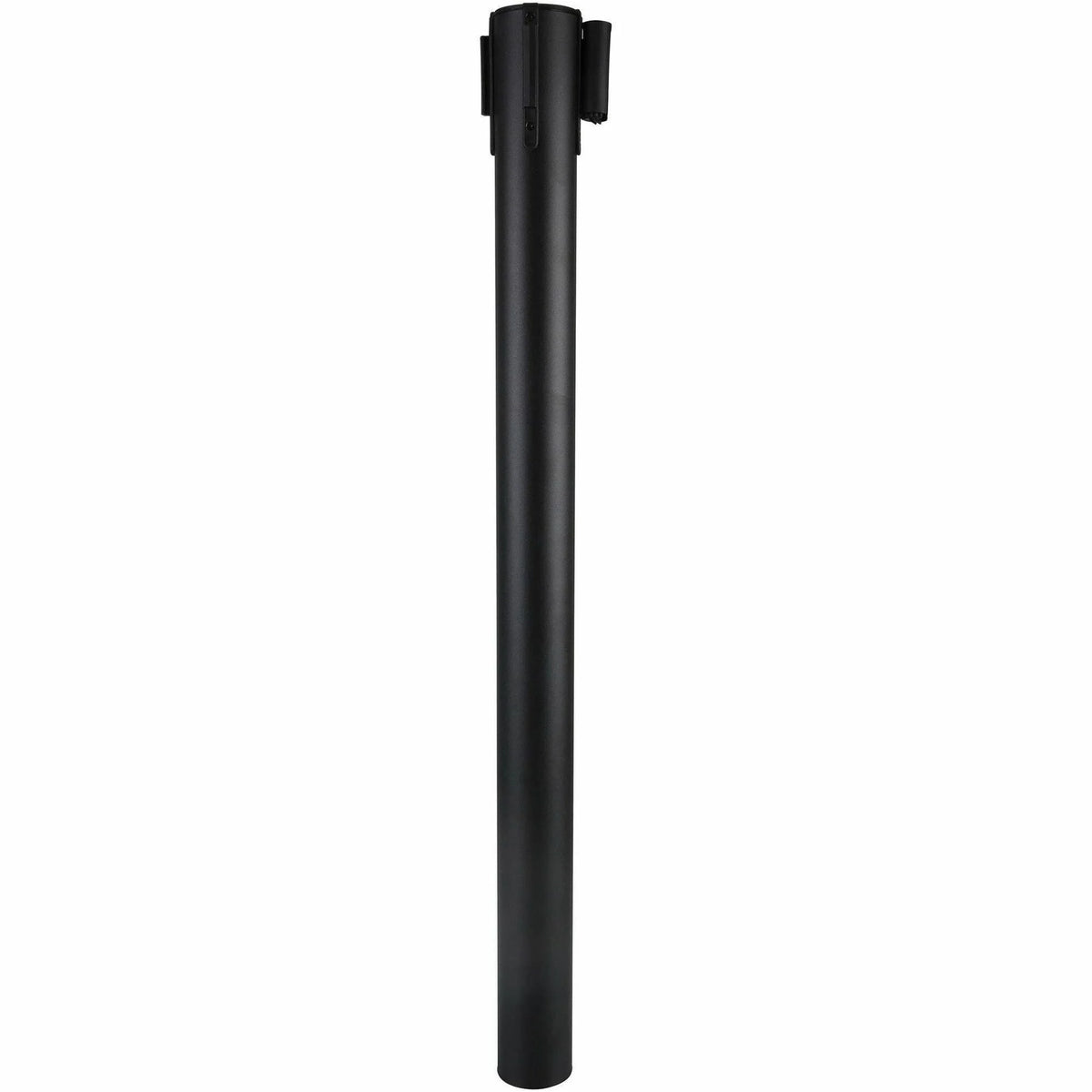 Genuine Joe Crowd-Control Posts: 34’’ Black Steel - 2/Carton - Crowd Control