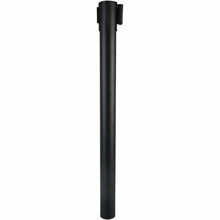 Genuine Joe Crowd-Control Posts: 34’’ Black Steel - 2/Carton - Crowd Control