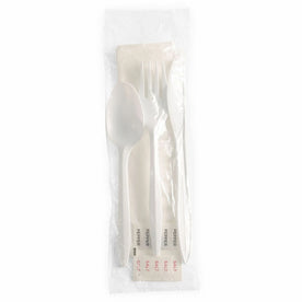 Genuine Joe Cutlery Set: 6-Piece Disposable Utensil Kit