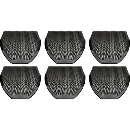 Genuine Joe Deodorizing Urinal Z-Mat: Lasts up to 6 Weeks - 6/Carton - Screens / Mats