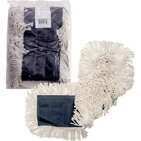 Genuine Joe Disposable Dust Mop Refill - 5’’ Width x 36’’ Length - Synthetic - 1Each - Mops & Refills