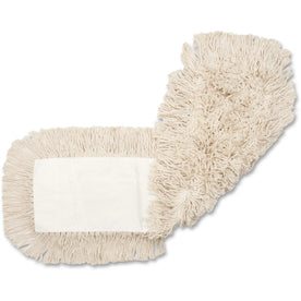 Genuine Joe Disposable Dust Mop Refill - 5’’ Width x 48’’ Length - 4-ply Cut Ends Quick Drying Launderable - Synthetic