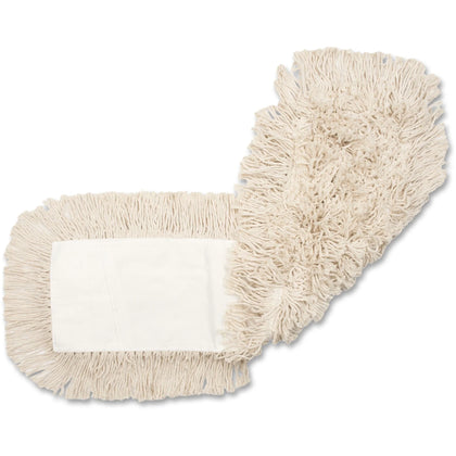 Genuine Joe Disposable Dust Mop Refill - 5’’ Width x 48’’ Length - 4-ply Cut Ends Quick Drying Launderable - Synthetic