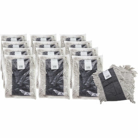 Genuine Joe Disposable Dust Mop Refill - 5x24 - 4-ply Cotton - 12/Carton - Mops & Refills