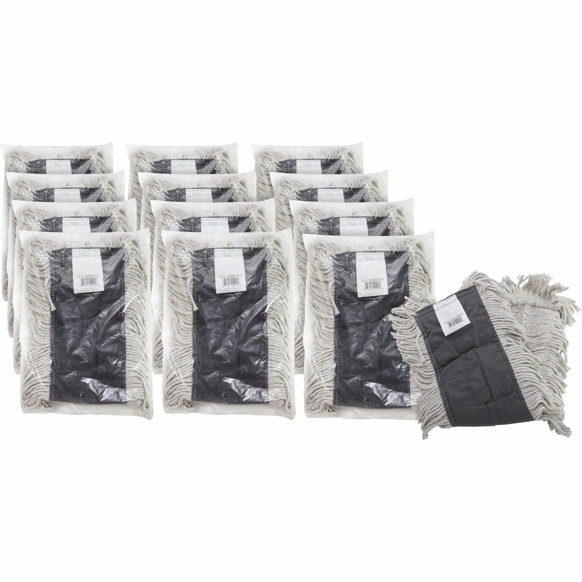 Genuine Joe Disposable Dust Mop Refill - 5x24 - 4-ply Cotton - 12/Carton - Mops & Refills