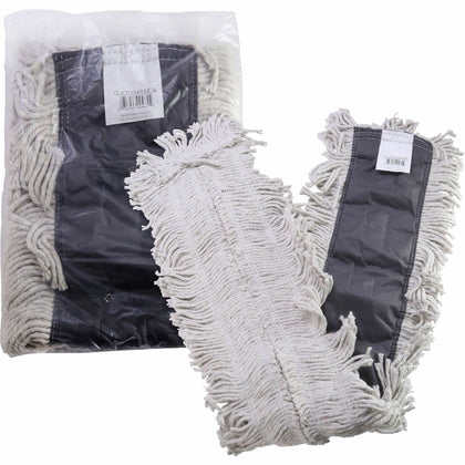 Genuine Joe Disposable Dust Mop Refill: 5’’x48’’ - 4-Ply Looped Ends Quick-Drying - Mops & Refills