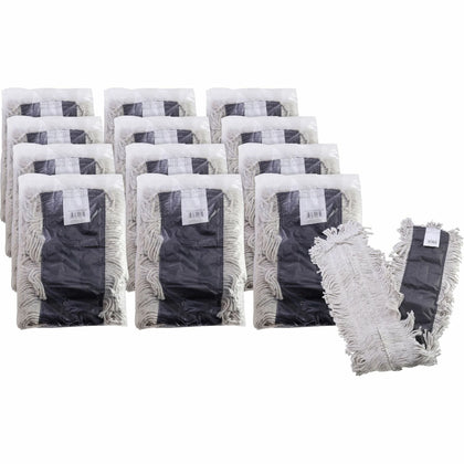Genuine Joe Disposable Dust Mop Refill: 5x48 - Absorbent Durable - 12/Carton - Mops & Refills