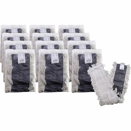 Genuine Joe Disposable Dust Mop Refill: 5x48 - Absorbent Durable - 12/Carton - Mops & Refills