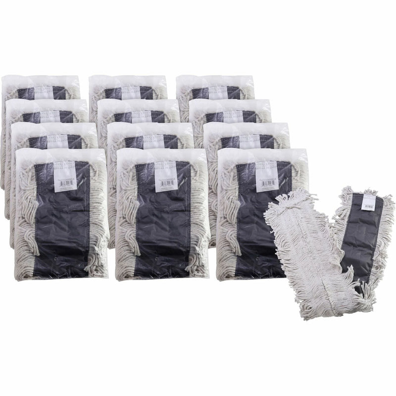 Genuine Joe Disposable Dust Mop Refill: 5x48 - Absorbent Durable - 12/Carton - Mops & Refills