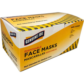 Genuine Joe Disposable Face Mask - Particulate Protection - Blue - Box of 50 - Multipurpose Masks