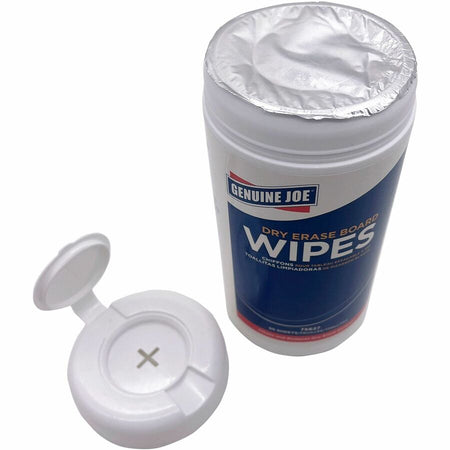Genuine Joe Dry Erase Board Cleaning Wipes - Top
