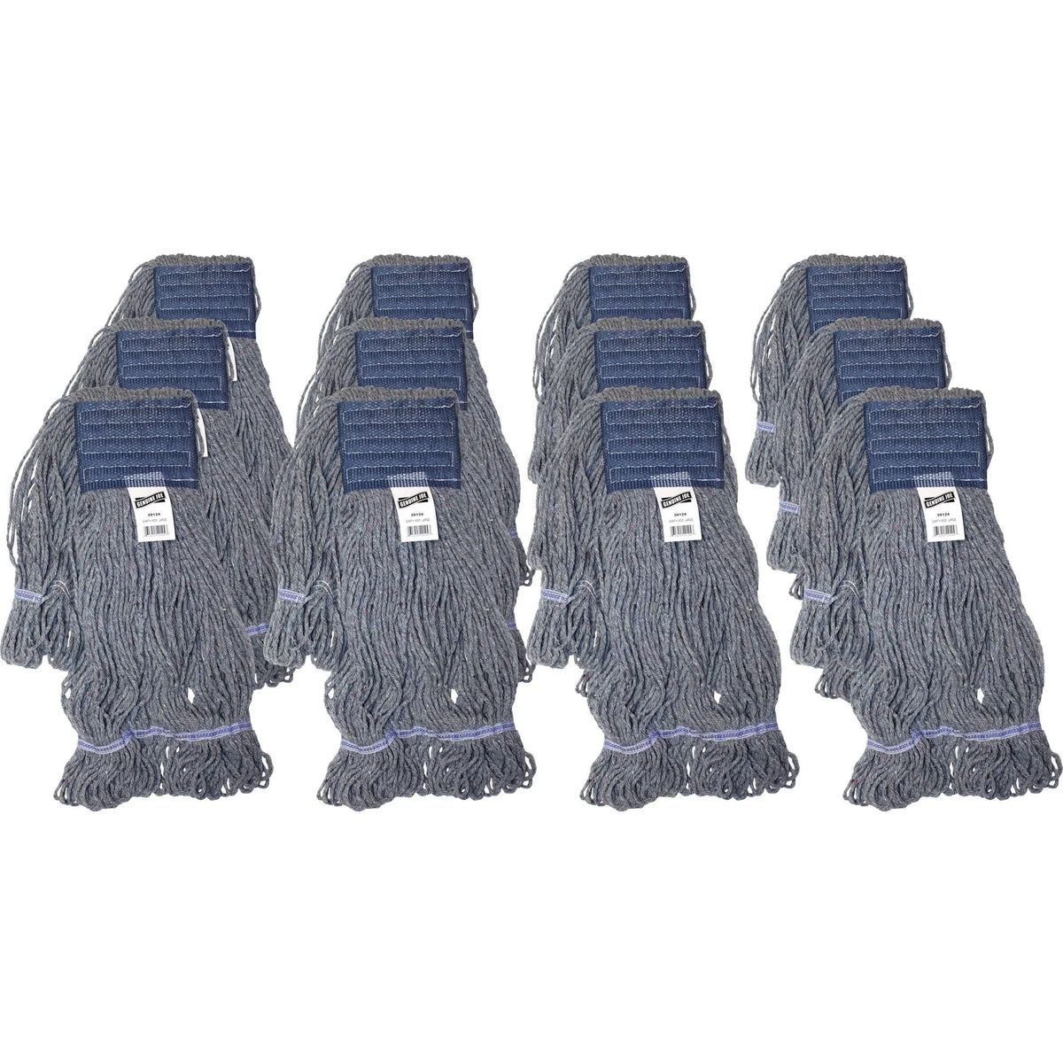 Genuine Joe Earth Mop Refill - Polyester Fiber - 12 / Carton - Mops & Refills