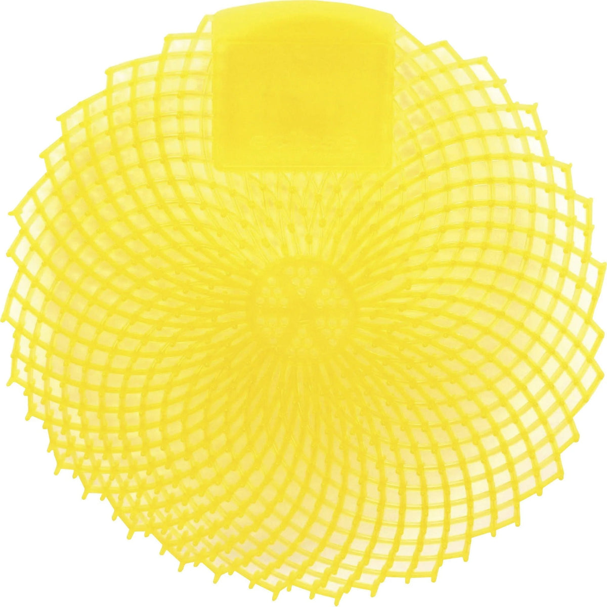 Genuine Joe Eclipse Urinal Screen: Anti-Splash Deodorizer - 1 Dozen Yellow - Deodorant Blocks