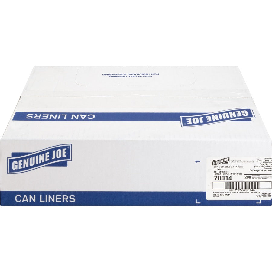 Genuine Joe Economy High-Density Can Liners - Front