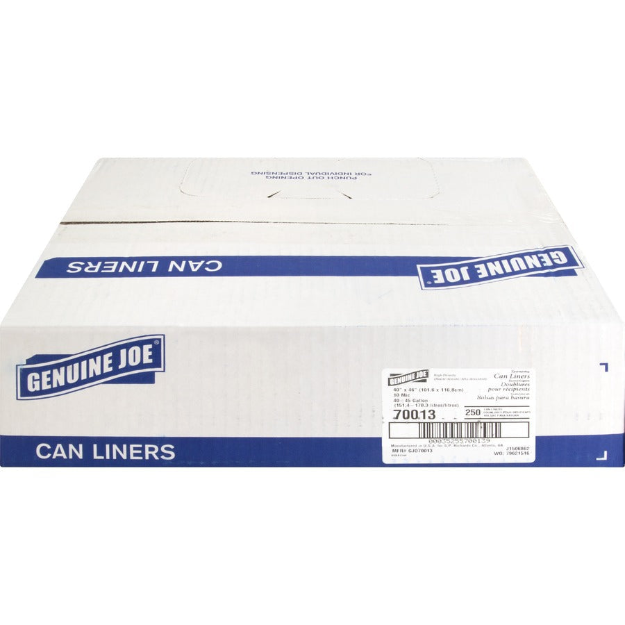 Genuine Joe Economy High-Density Can Liners - Front