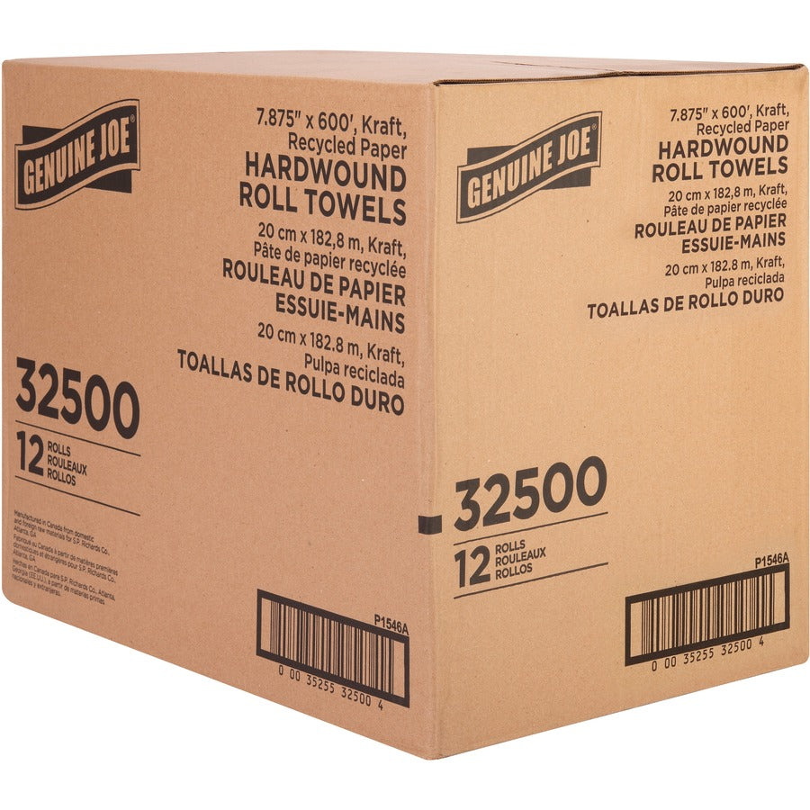 Genuine Joe Embossed Hardwound Roll Towels - Right