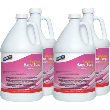 Genuine Joe Foaming Skin Cleanser - Moisturizing Fresh Scent - 1 gal - 4/Carton - Skin/Body Lotions