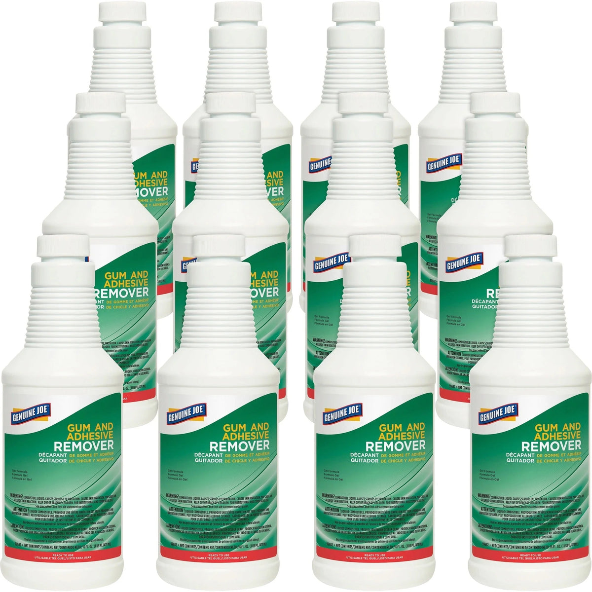 Genuine Joe Gum & Adhesive Remover: Carpet Stain Remover - 16 fl oz - Removers