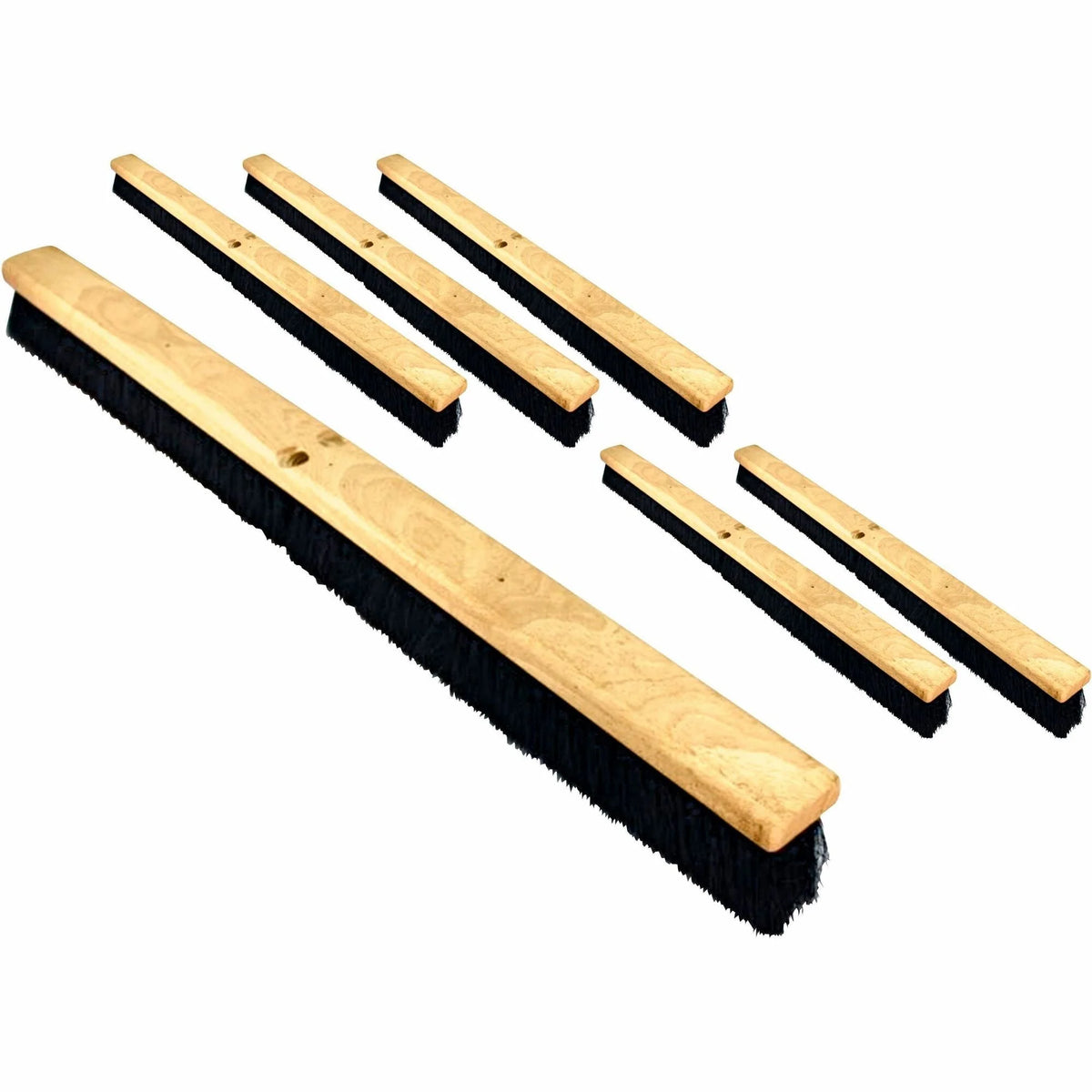 Genuine Joe Hardwood Block Broomhead - Tampico Fiber Bristle - 36’’ Length - Brooms & Sweepers