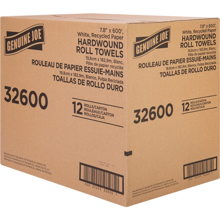 Genuine Joe Hardwound Roll Paper Towels - Right