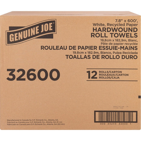 Genuine Joe Hardwound Roll Paper Towels - Front