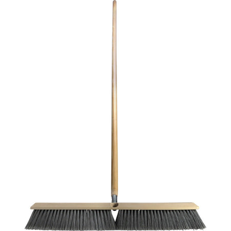 Genuine Joe Heavy-duty Floor Sweep with Handle - Front