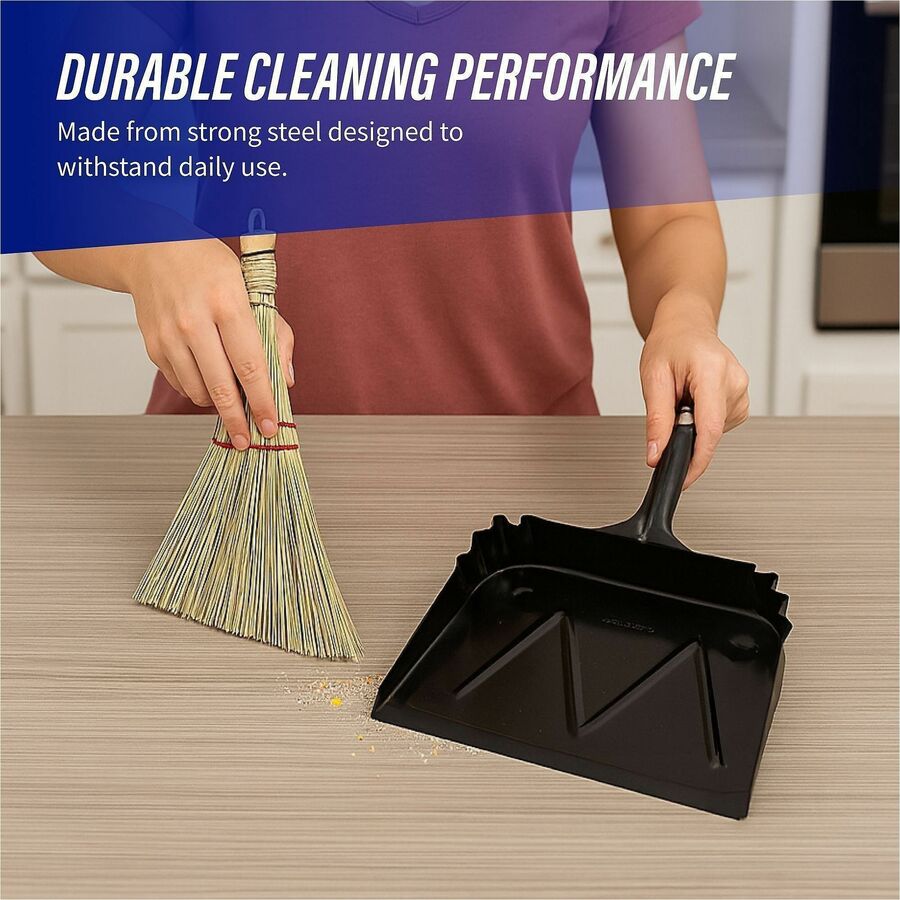 Genuine Joe Heavy-Duty Metal Dustpan - Alternate-Image4