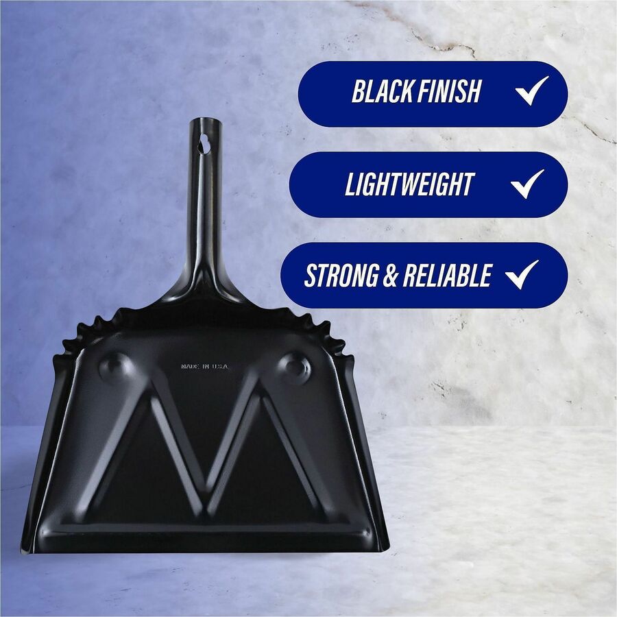 Genuine Joe Heavy-Duty Metal Dustpan - Alternate-Image3
