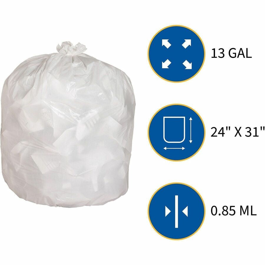 Genuine Joe Heavy-Duty Tall Kitchen Trash Bags - Alternate-Image2