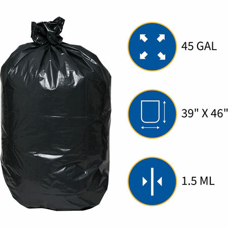 Genuine Joe Heavy-Duty Trash Can Liners - Alternate-Image1