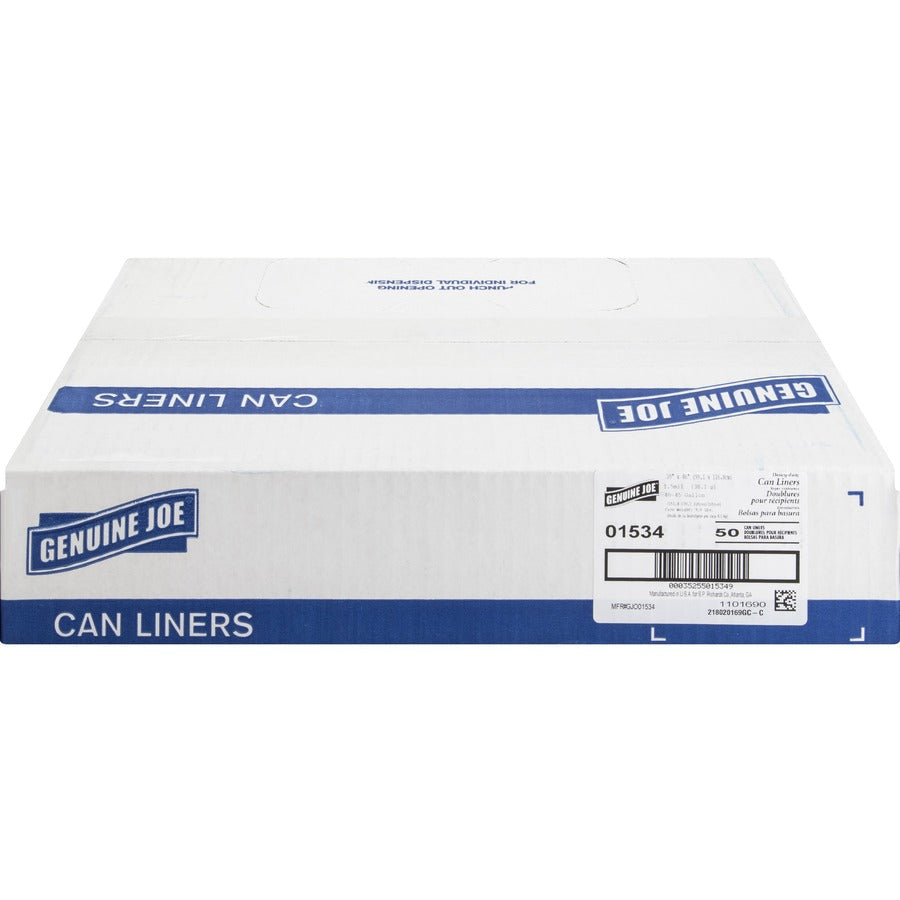 Genuine Joe Heavy-Duty Trash Can Liners - Front