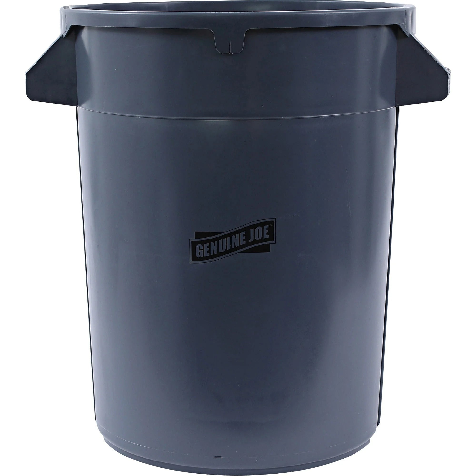 Genuine Joe Heavy-Duty Trash Container - 32 gal - Gray - 6/Carton - Waste Containers & Lids