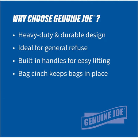 Genuine Joe Heavy-duty Trash Container: 44 gal Capacity Gray - 4/Carton - Waste Containers & Lids