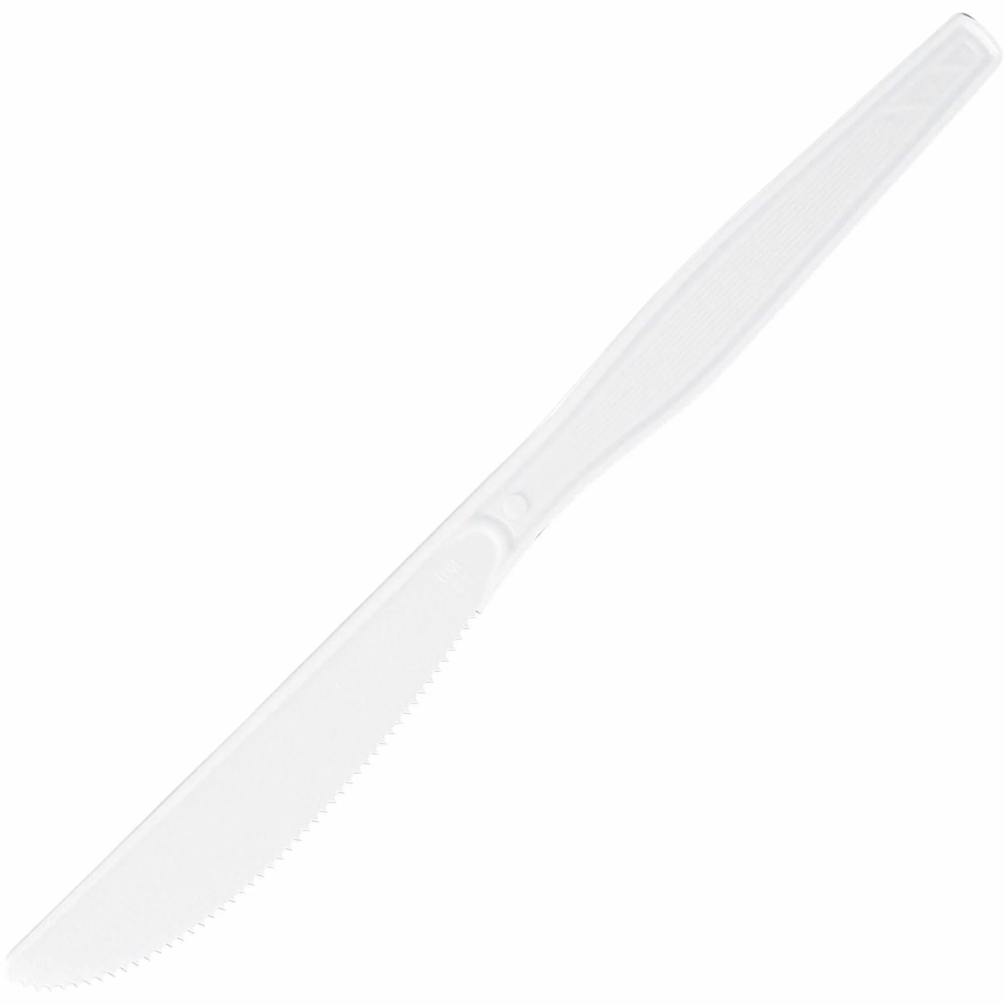 Genuine Joe Heavyweight Disposable Knives - Pack of 1000 White - Cutlery