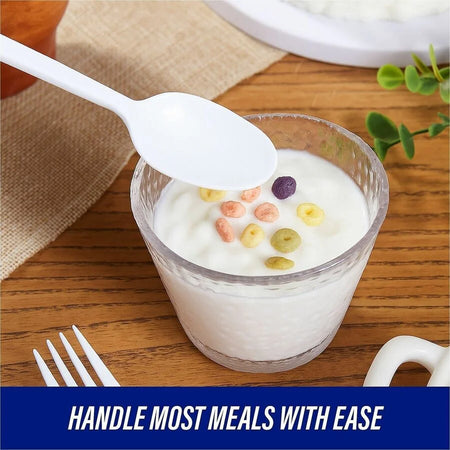 Genuine Joe Heavyweight Disposable Spoons - White - 100/Box - Cutlery
