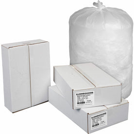 Genuine Joe High-Density Can Liners - 10 gal - 24’’x24’’ - 0.20 mil - Natural Resin - Office Waste - 1000/Carton